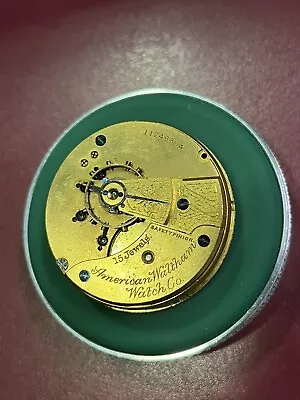 GOOD BALANCE Great Dial Waltham 18s Grade 81 Pocket Watch Movement 15j • $35