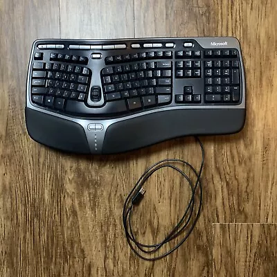 Microsoft Natural Ergonomic Curved Wired Keyboard 4000 V1.0 1048 KU-0462 Tested • $29.97