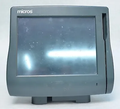 Micros Workstation 4 WS4 PoS Point Of Sale Terminal W/ Stand 400614-001 • $59.99