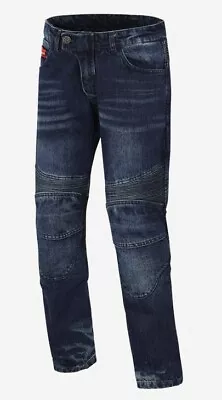 BGA Carlton Ribbed CE Protective Stretch Motorcycle Jeans Line With Kevlar • $169