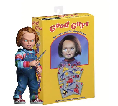 NECA Chucky Good Guy Doll Child's Play Ultimate 4  Action Figure Doll Toy Boxed • $37.99