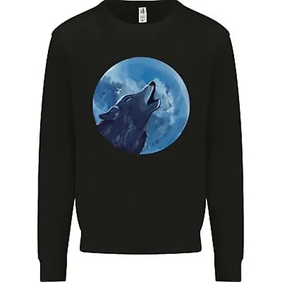 A Howling Wolf Full Moon Werewolves Mens Sweatshirt Jumper • $47.05