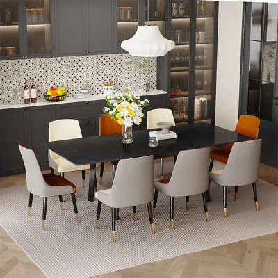 Expandable Kitchen Dining Table Sintered Stone Top 6-12 Seater Dinner Room Table • $719.90