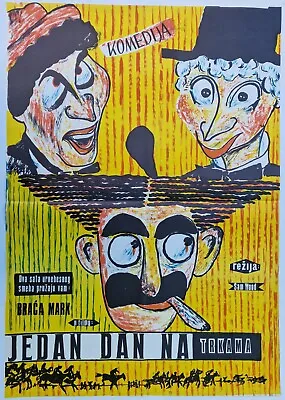 A Day At The Races Marx Brothers Sam Wood 1960’s Unique Art Rare Yu Movie Poster • £129.14