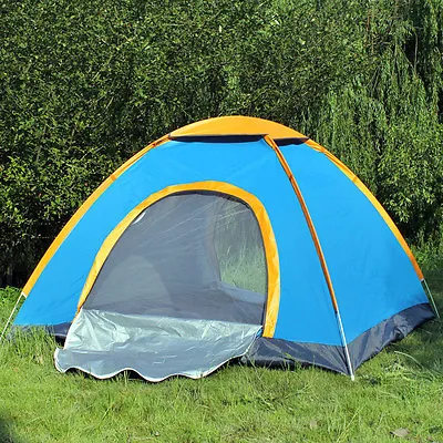 2 - 3 Man Person Camping Tent Waterproof Room Outdoor Hiking Backpack Fishing  • £14.95