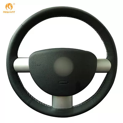 Black Leather Steering Wheel Cover For Volkswagen VW Beetle 2003-2010 #DZ14 • $27.99