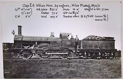 Lancashire & Yorkshire Railway. Hirst  E6  Class 2-4-0. No. 51. Locomotive 3717. • £6