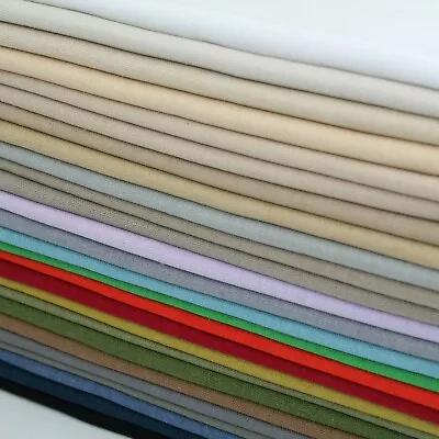 £1.50 • Buy  Linen Cotton Plain Natural Fabric Dressmaking Embroidery 140cm / 55  Wide ❤