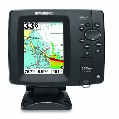 Humminbird 587ci HD Waterproof Marine GPS And Chartplotter With Sounder • $410.23