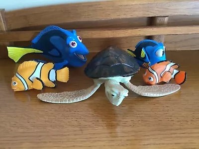 $7.99 • Buy Lot 5 Disney Pixar NEMO Toys Fish Turtle Figures, Easter Basket