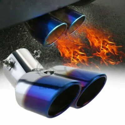Car Rear Dual Exhaust Pipe Tail Muffler Tip Stainless Steel For Dodge Charger • $14.01