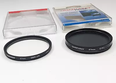 67mm Quantaray Circular Polarizer DMC Multicoated UV Filter - Set 2 Japan W Case • $8.99