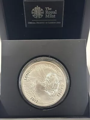 2012 Royal Mint UK London Olympic Games Pegasus UK £10 5oz 999 Silver Proof Coin • £180