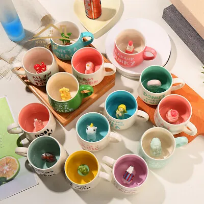 $19.95 • Buy Cute Cartoon 3D Animal Inside Ceramic Coffee Tea Drinking Water Mug Cup Gift