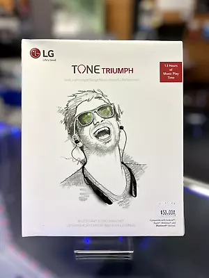 LG TONE TRIUMPH Bluetooth Wireless Stereo Headset - Black (HBS-510) • $45
