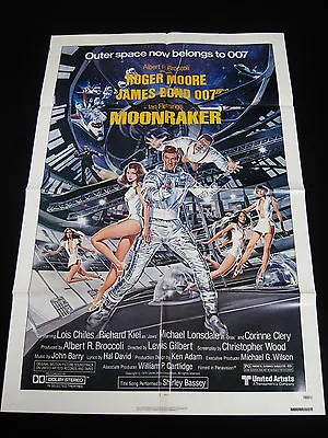 Moonraker 1979 *  Roger Moore James Bond 007 * Movie Poster * C10 Mint Unused!! • $199.95