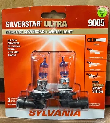 SYLVANIA 9005 SilverStar Ultra High Performance Halogen Headlight Bulbs* • $27