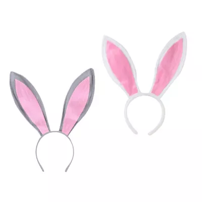  2 Pcs Party Dress-up Headbands Girls Outfit Bunny Ears Rabbit • £14.55