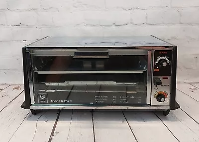 Vintage GE General Electric Toast-R-Oven Chrome Toaster With Broiler Pan A7T104 • $64.99