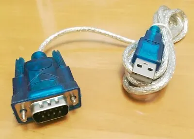 USB To RS232 Serial Port 9 Pin DB9 Cable Serial COM Port Adapter Convertor Blue • $2.16