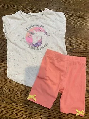Jumping Beans & Wonder Kids 3T Outfit Unicorn I Believe In Love & Magic Confetti • $5