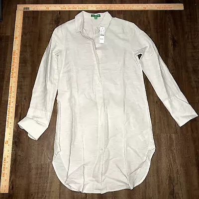 NWT J. Crew Womens Beach Shirt Linen-Cotton Blend NEW AK283 WY8040 SFL Size XXS • $0.99