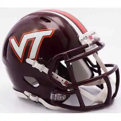 VIRGINIA TECH HOKIES NCAA Riddell SPEED Authentic MINI Football Helmet • $36.95