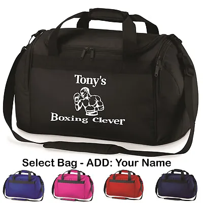 £23.80 • Buy Boxing Holdall Personalised Bag Shoulder Club School Kit Bag Gym Gloves Belt