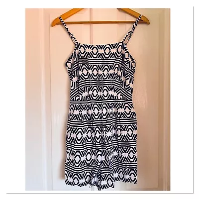 Kookai Black White Print Playsuit 8 36 • $9