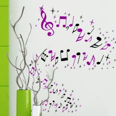 £1.99 • Buy 32Mix Music Musical Melody Note 47 Star Wall Art Window Decal Sticker Decoration