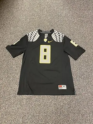 Nike Oregon Ducks #8 Jersey Black Marcus Mariota Mens Size Large Nike Limited • $75