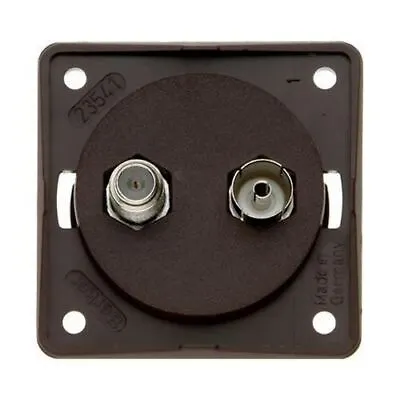 Berker TV & Satellite Socket (Black) - Ideal For Caravans And Motorhomes • £19.95