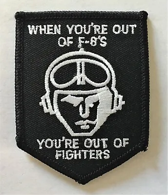 Navy F-8 Crusader Out Of Fighters Patch (F-4 F-14 F-18 F-35 Topgun Maverick) • $6.99