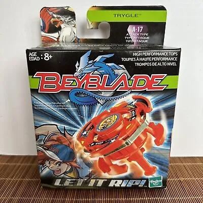 VTG Beyblade TRYGLE A-17 Attack Type 2002 Sealed Hasbro Top Launcher Ripcord • $89.99