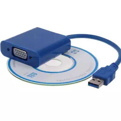 USB3.0 To VGA Adapter Multi Display Video Card For Window 7 8 10 • $14.70