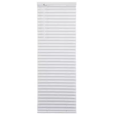  2  Cordless Faux Wood Horizontal Blinds White 35x48 • $29.99