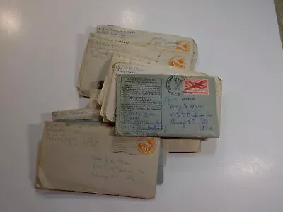 17 WWII Letters Corporal APO Soldier Lot WW II Chicago Illinois Covers VTG WW2 • $10.50