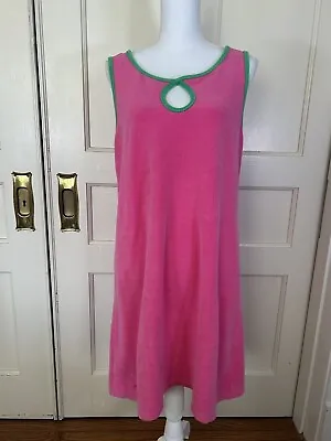 Vintage Lilly Pulitzer Women’s Sleeveless Terry Cloth Sheath Dress Coverup Large • $31.50