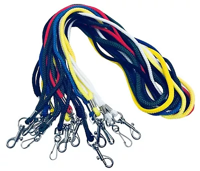 Strong Rope Neck ID Lanyard Metal Dog Clip For Keys & ID Card Pass Holder Lot • £2.75