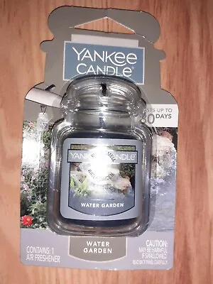 *New Fragrance* Yankee Candle Ultimate Car Jar Air Freshener  WATER GARDEN  • £4.45