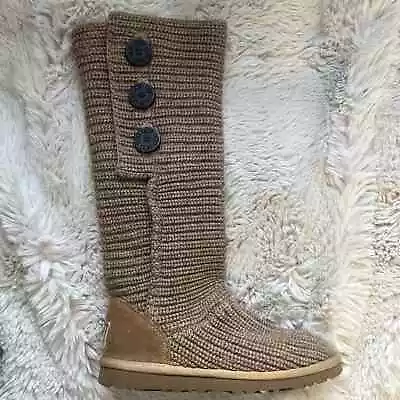 UGG Brown Crochet Boots • $50