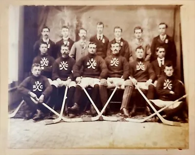 1890/1900s EARLY ICE HOCKEY TEAM PHOTO NHL AHL OHA PCHL CANADA HALIFAX ? QSHL  • $367.96