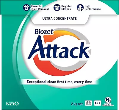 2X Biozet Attack Regular Laundry Powder Detergent 4 Kilograms Fast Shipping-AU • $34.99