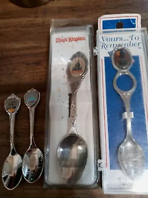 Minature  Spoon's (4) DisneylandPenns Cave Grand Bahama & Gettysburg • $7