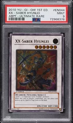 PSA 9 Mint - XX-Saber Hyunlei ABPF-EN006 1st Edition Ultimate Rare YuGiOh • $199.99