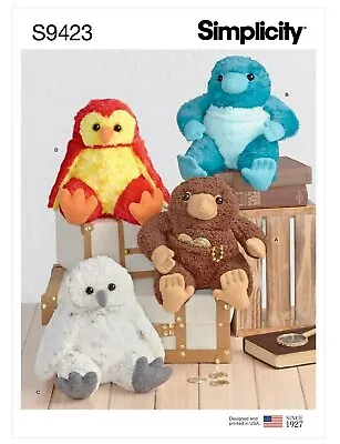£10.19 • Buy SIMPLICITY S9423 8.5  STUFFED ANIMALS Sewing Pattern EASY TO SEW