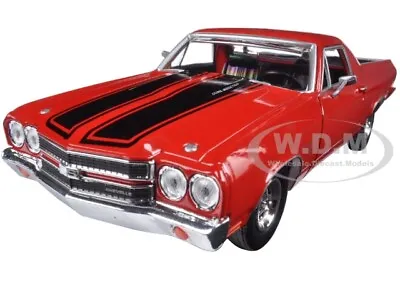 1970 Chevrolet El Camino Ss 396 Red 1/24 Diecast Model Car Motormax 79347 • $19.99