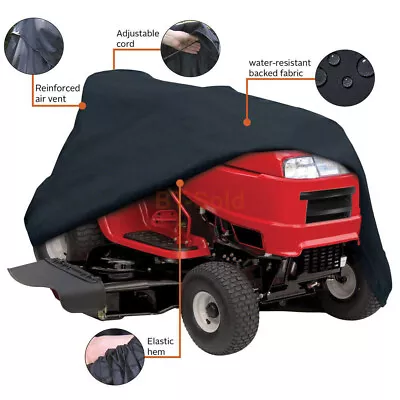 Garden Waterproof Ride On Lawn Mower Cover Heavy Duty 210D Oxford Dust Rain UV • £5.34