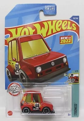 2022 Hot Wheels * F Case * Tooned Volkswagen Golf Mk1 New Model Tooned 1/5 • $2.99