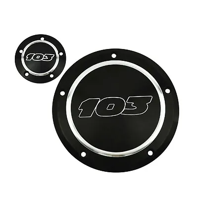 Black 103 Derby Timing Timer Cover Fit For Harley Softail FXST FLHR FLTR FXDL • $50.34